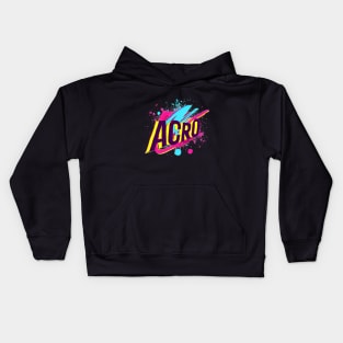 Acro Yoga, Acro Poses ,Aerial Fitness Dance,Acro Rainbow Kids Hoodie